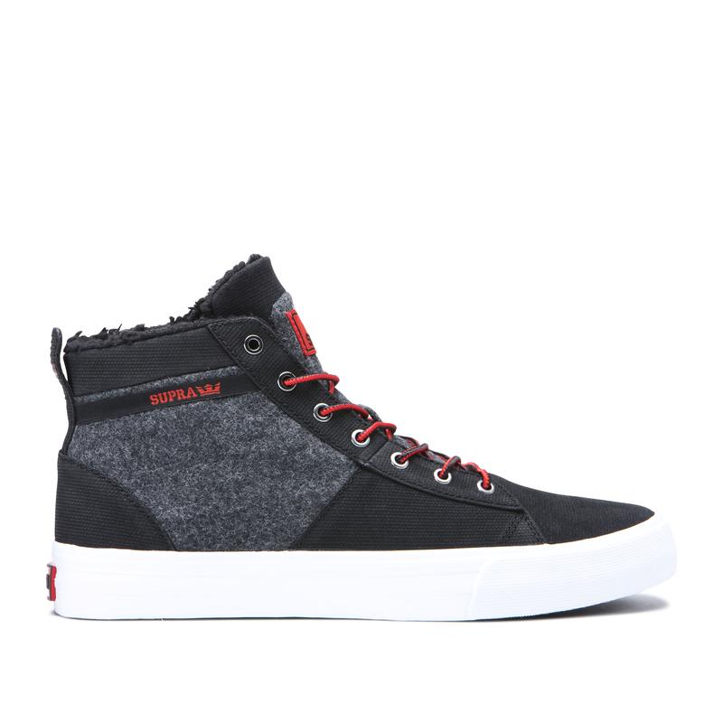 Supra STACKS MID Sneaker High Damen Schwarz / Grau Lagerverkauf WLDPA2163